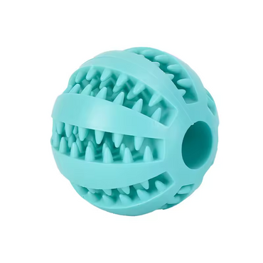 Interactive Dog Treat Ball Rubber Chew Toy Teeth Cleaning Food Dispenser Ball
