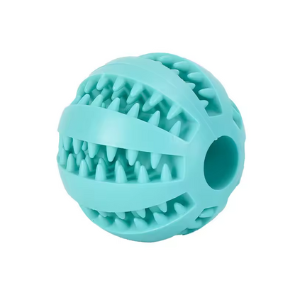 Interactive Dog Treat Ball Rubber Chew Toy Teeth Cleaning Food Dispenser Ball