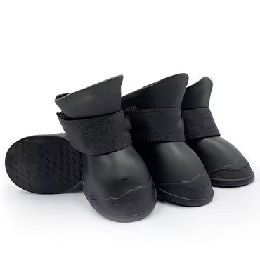 4PCS Waterproof Dog Boots Anti Slip Rubber Shoes for Small Large Dogs Cats