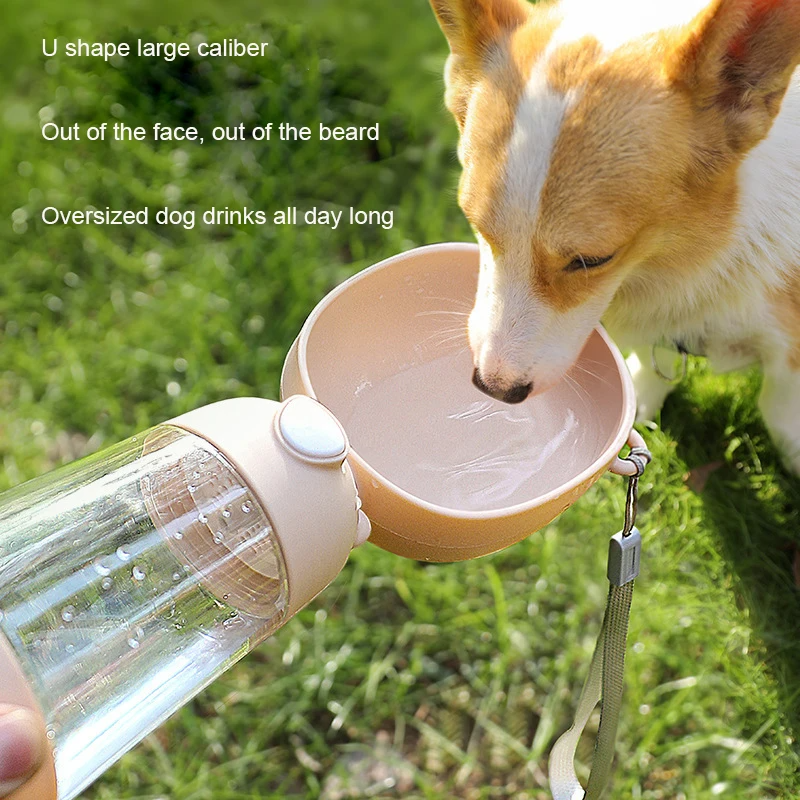 Portable Dog Water Bottle Leakproof Travel Drinking Bowl for Dogs Cats