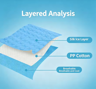 Pet Cooling Mat Dog and Cat Summer Bed Cooling Pad Washable Sleeping Blanket