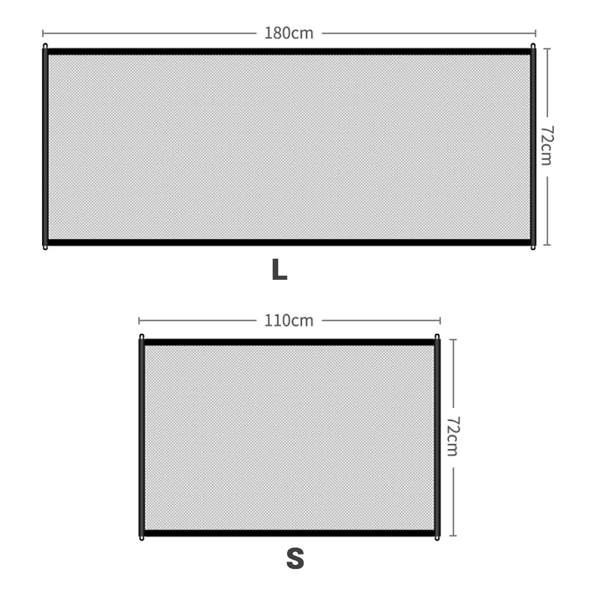 Retractable Pet Gate Dog Safety Fence No Drill Indoor Stair Barrier