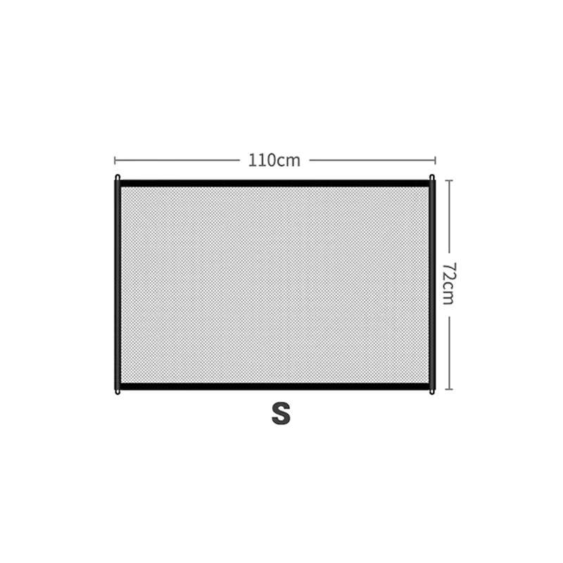 Retractable Pet Gate Dog Safety Fence No Drill Indoor Stair Barrier