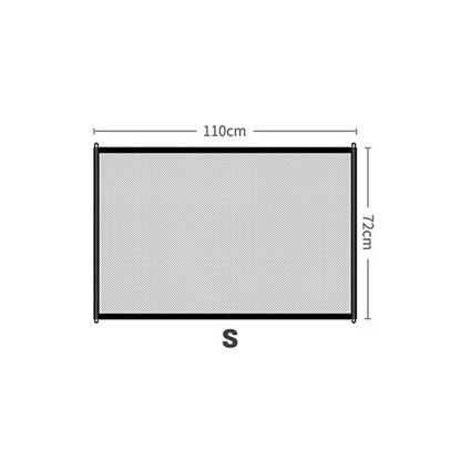Retractable Pet Gate Dog Safety Fence No Drill Indoor Stair Barrier