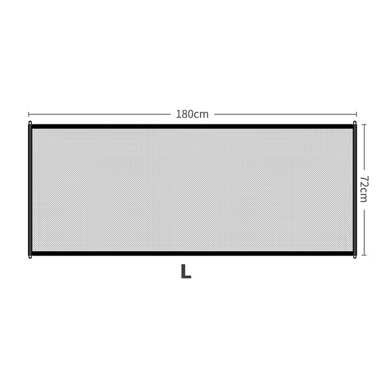 Retractable Pet Gate Dog Safety Fence No Drill Indoor Stair Barrier